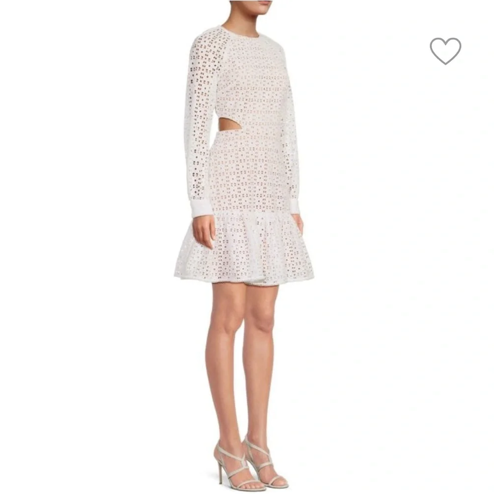 Michael Kors Eyelet Mini Dress Various NEW white Nude Cutout - Picture 4 of 11